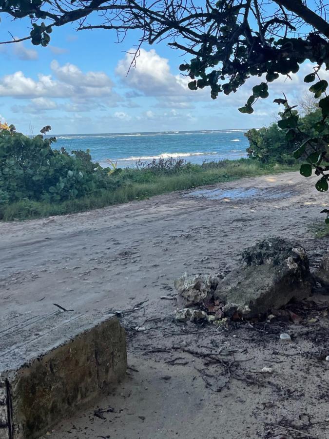 Duo d’appartement séparé par un couloir situé au bord de la mer Le Moule Exterior foto